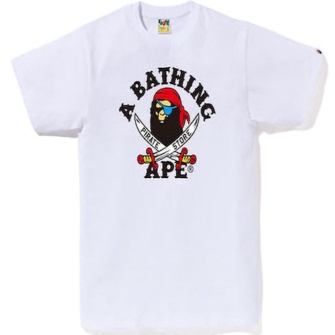 BAPE Bathing Ape Pirate Tee 'White'