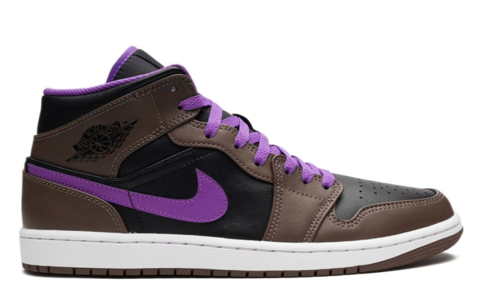 Air Jordan 1 Mid Purple Mocha