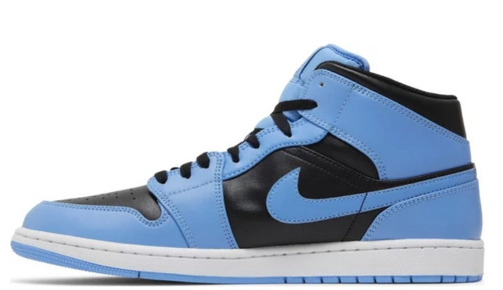 Air Jordan 1 Mid University Blue Black