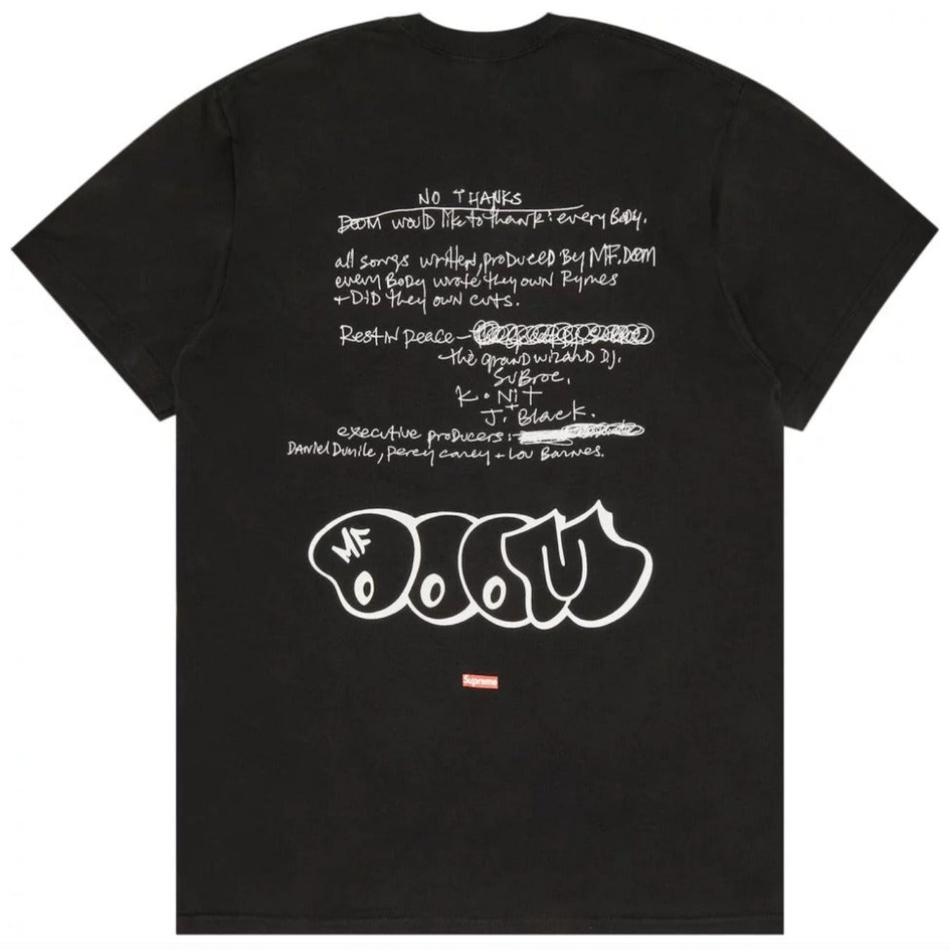 Supreme MF Doom Tee 'Black'