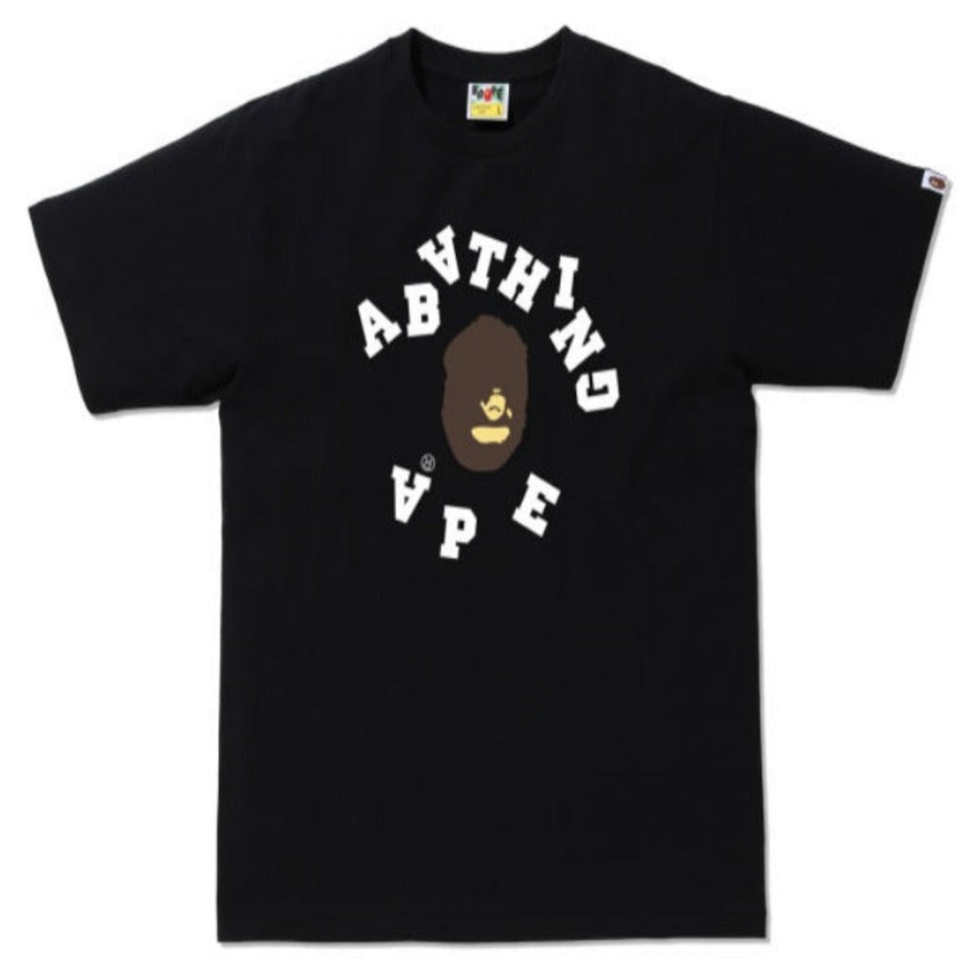 BAPE Broken College tee 'Black'