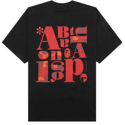 BAPE Text Graphic Tee 'Black'