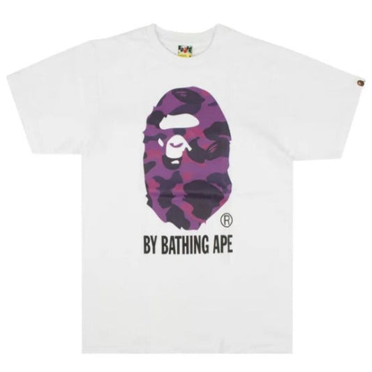 BAPE Color Camo By Bathing Ape Tee 'White/Purple'