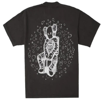 KAWS For Kid Cudi Moon Man GID Tee Vintage Black