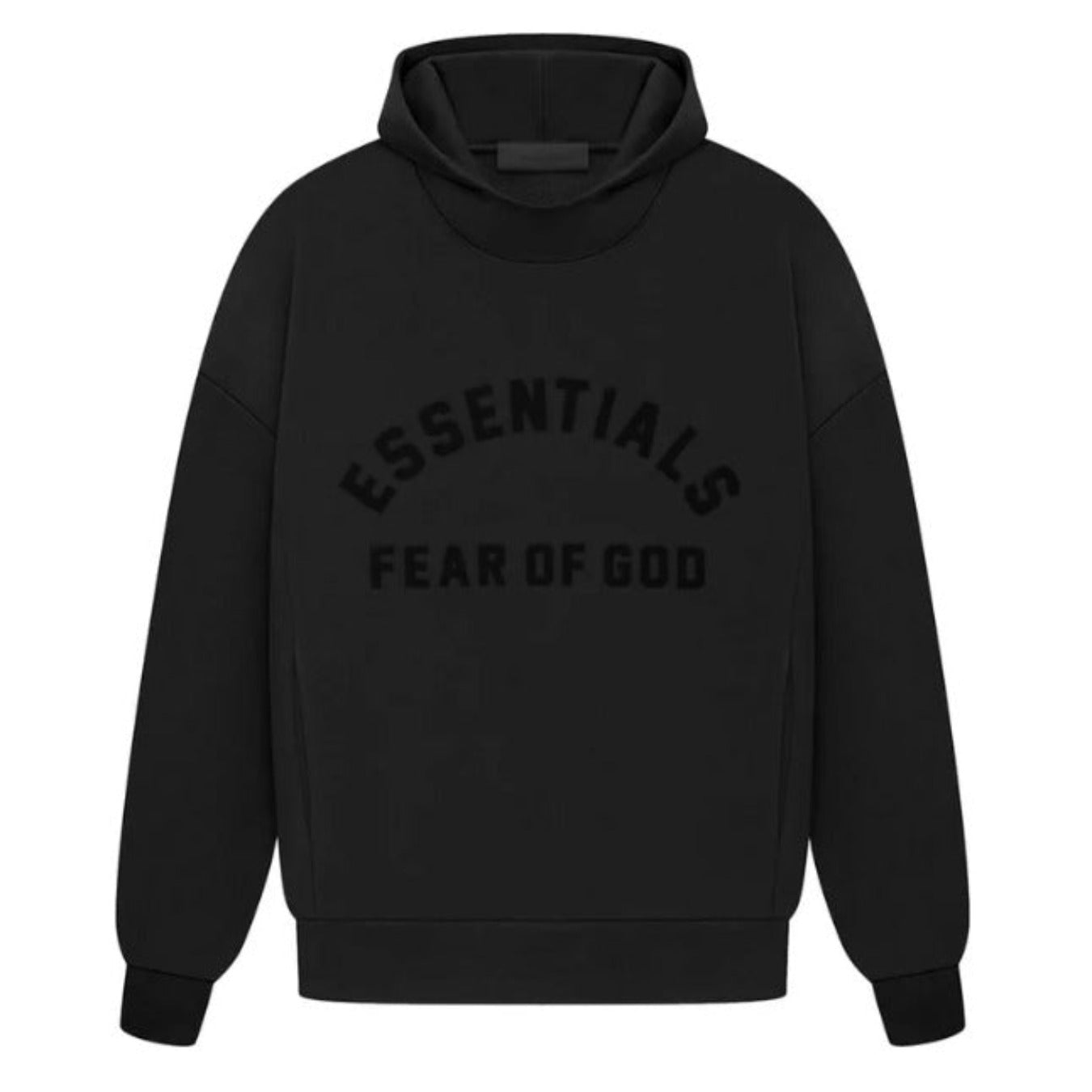 Fear of God Essentials Arch Logo Hoodie 'Jet Black'