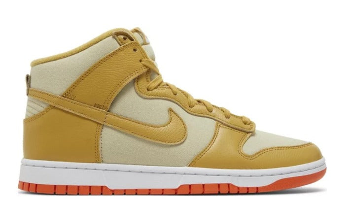 Nike Dunk High 'Wheat Gold' Safety Orange