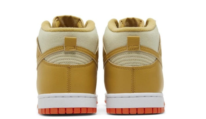 Nike Dunk High 'Wheat Gold' Safety Orange