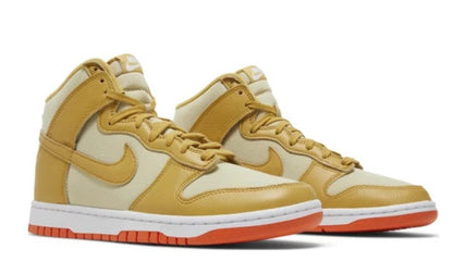 Nike Dunk High 'Wheat Gold' Safety Orange