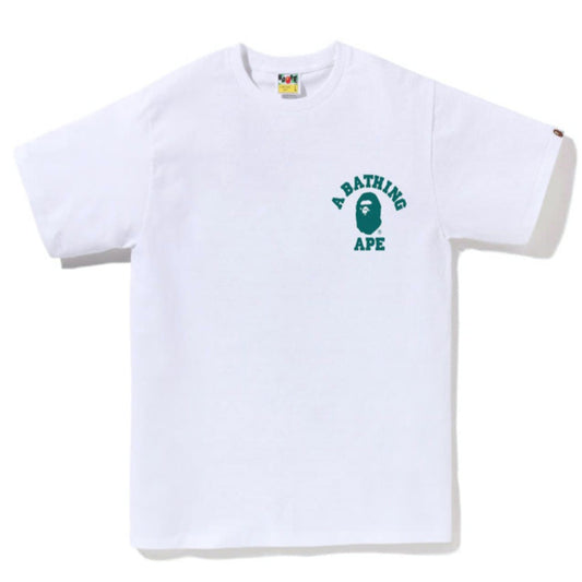 BAPE Speed Racer College ATS Tee White Blue