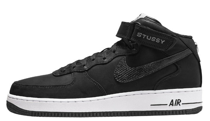 Nike Air Force 1 Mid Stussy Black White